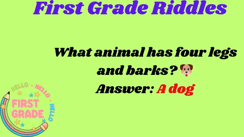 First Grade Riddles