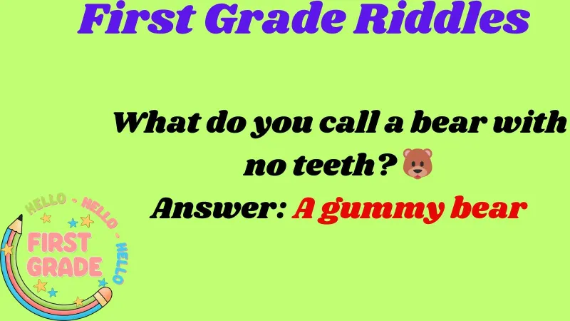 First Grade Riddles