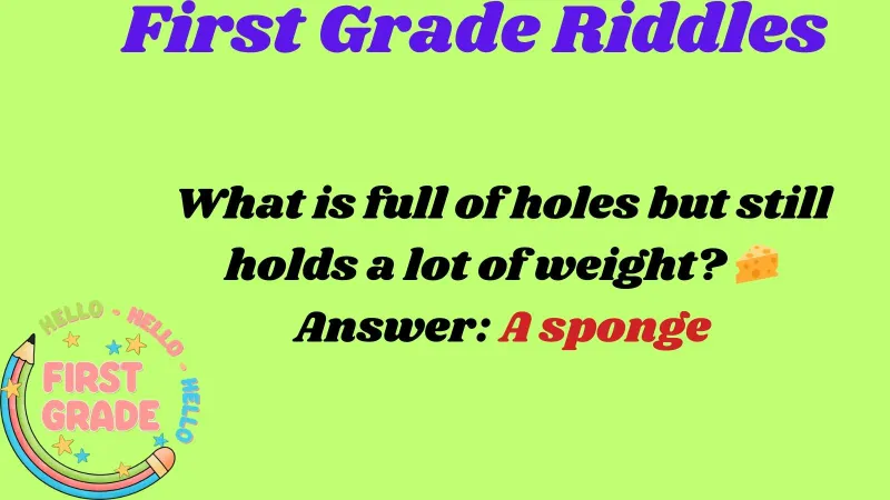 First Grade Riddles