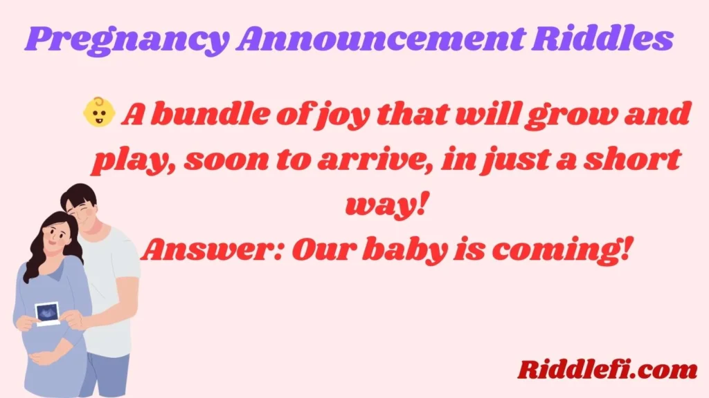Pregnancy Announcement Riddles