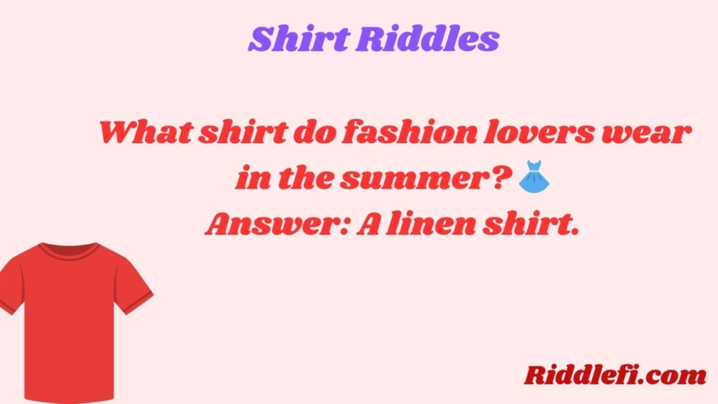 Shirt Riddles