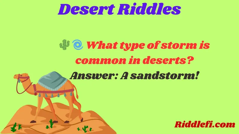 Desert Riddles