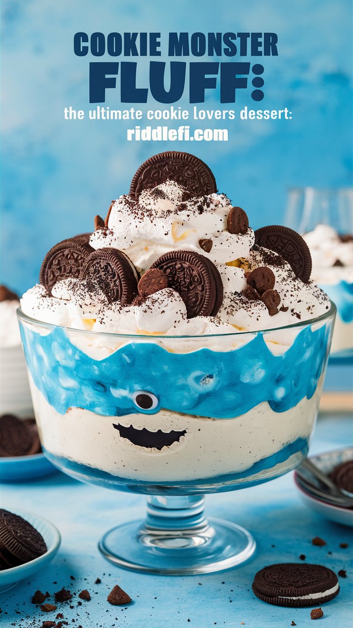 Cookie Monster Fluff: The Ultimate No-Bake Dessert for Every Sweet Tooth