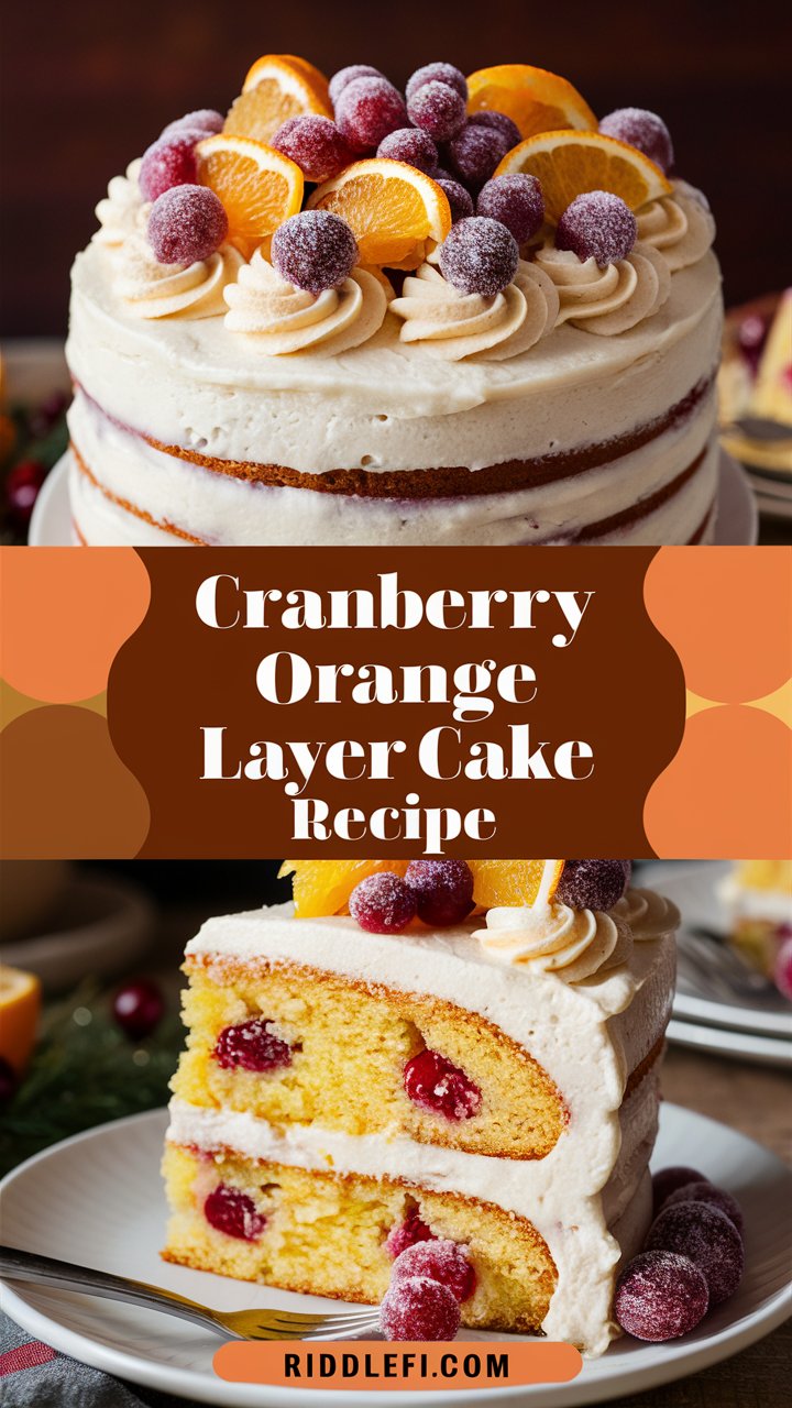 Cranberry Orange Layer Cake with Citrus Buttercream: A Bright, Zesty Showstopper